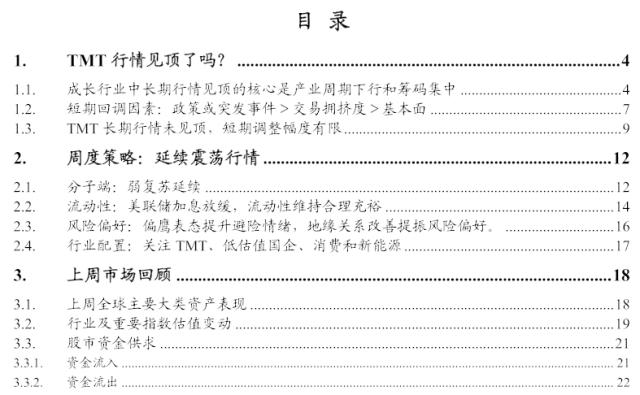 【东北策略】TMT行情见顶了吗？