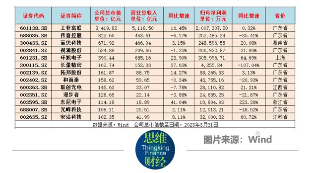 消费电子2022年报：两超多强格局强化 6家营收超百亿