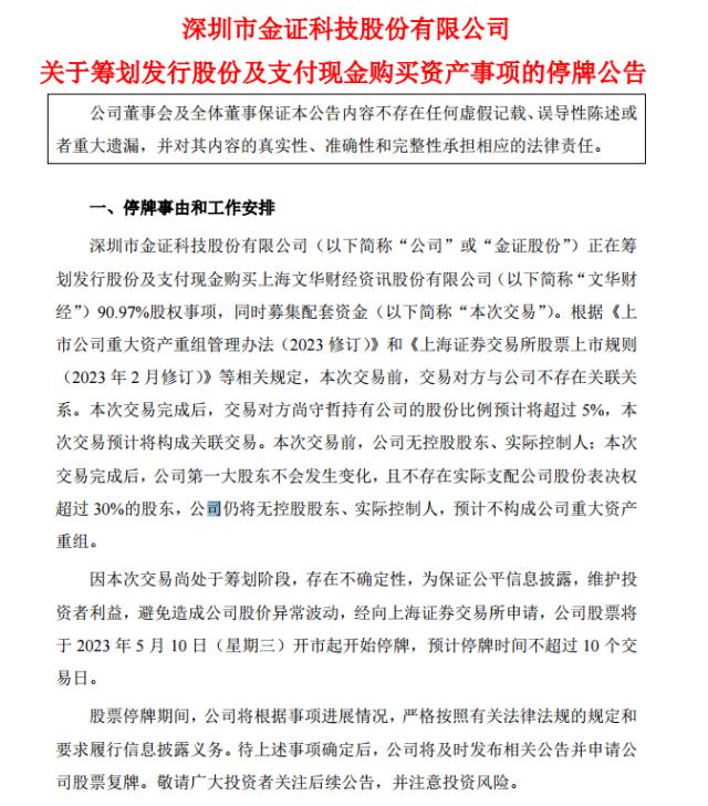 期货交易软件龙头第三次冲刺A股！文华财经这次打算借壳金证股份？ 曾闹出过封杀风波 遭到期货公司联合抵制