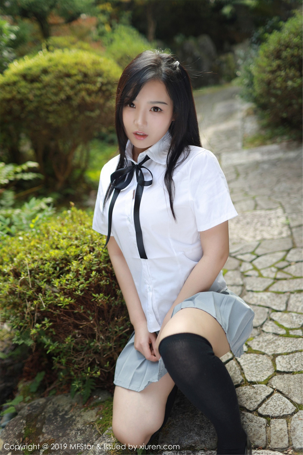 清纯美女徐微微miar户外学生JK制服清爽迷人