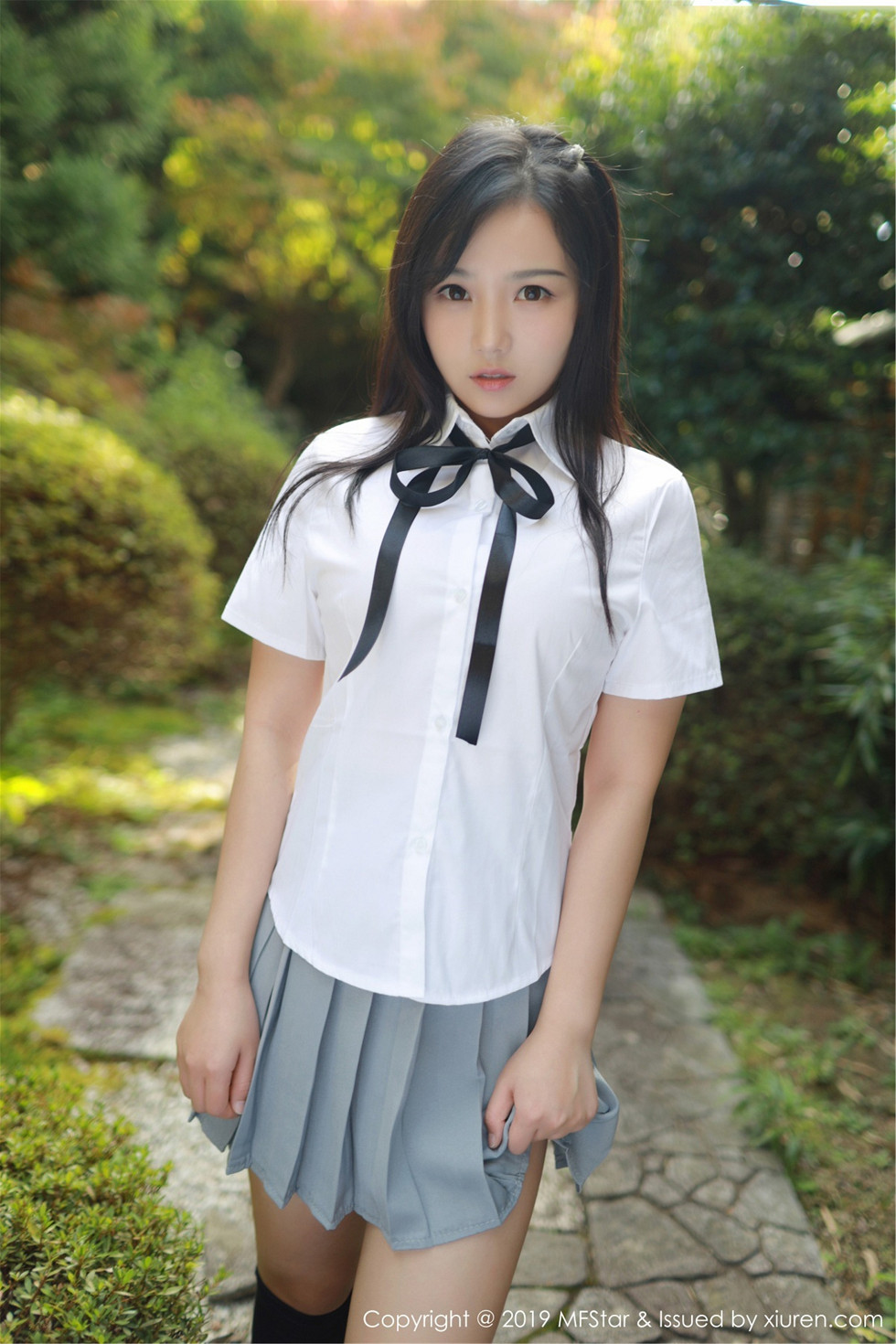 清纯美女徐微微miar户外学生JK制服清爽迷人