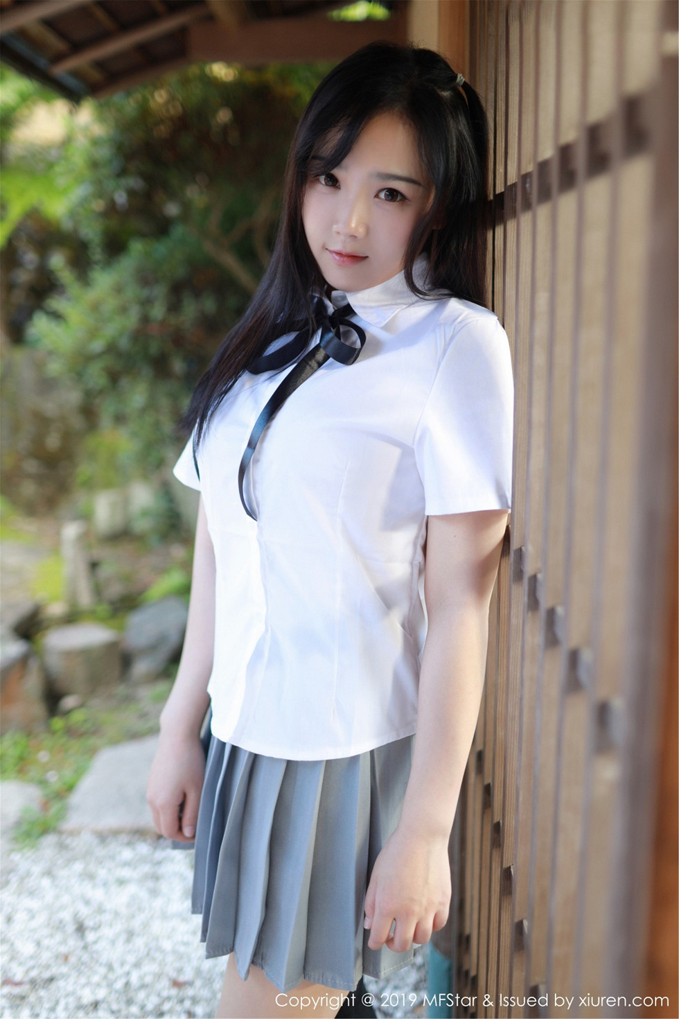 清纯美女徐微微miar户外学生JK制服清爽迷人