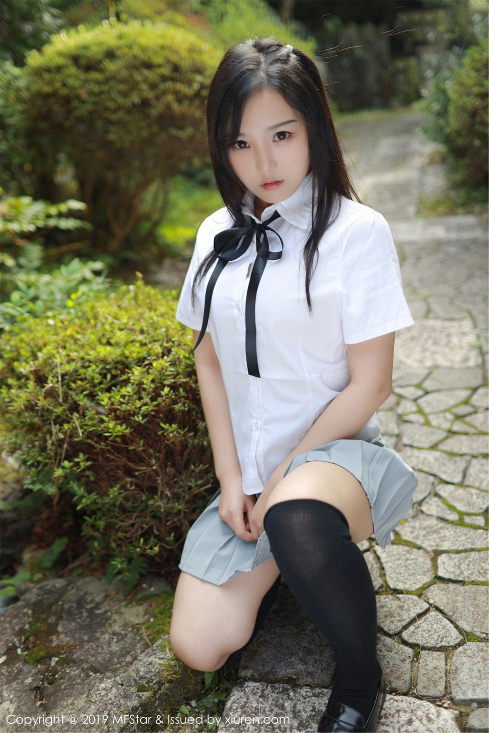 清纯美女徐微微miar户外学生JK制服清爽迷人