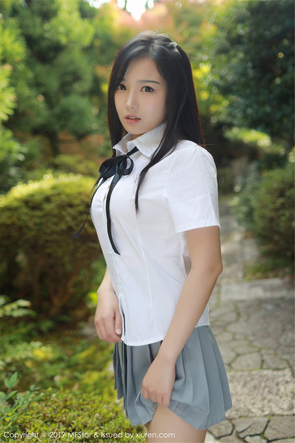 清纯美女徐微微miar户外学生JK制服清爽迷人