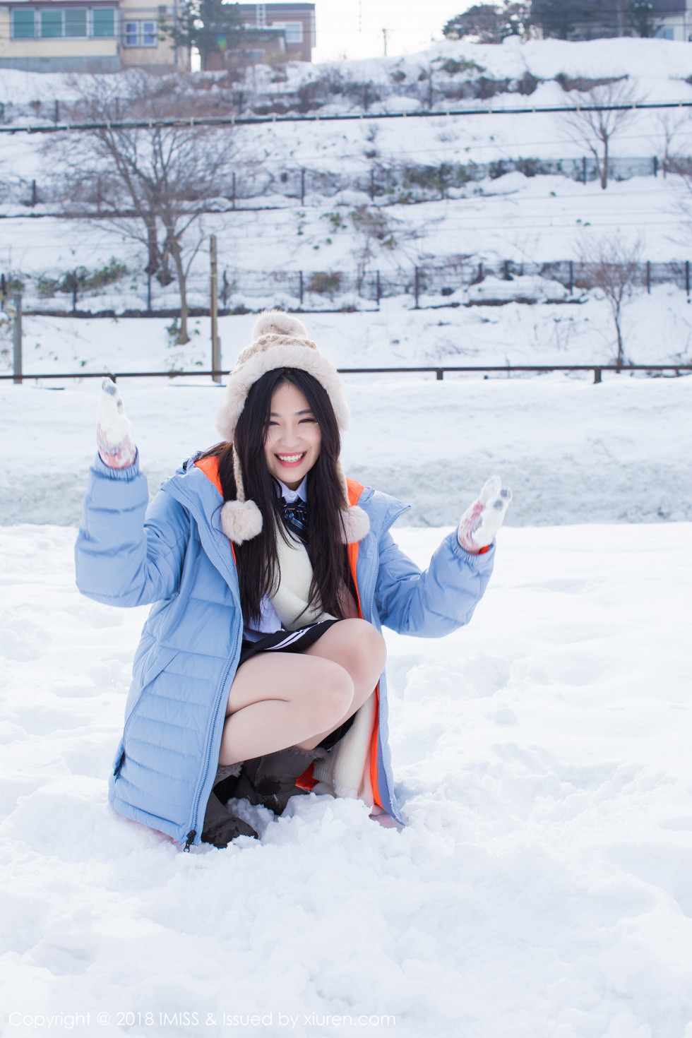 清纯女神许诺旅拍户外雪地优雅气质唯美写真