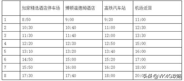 最全徐州观音国际机场机场大巴班车时刻表