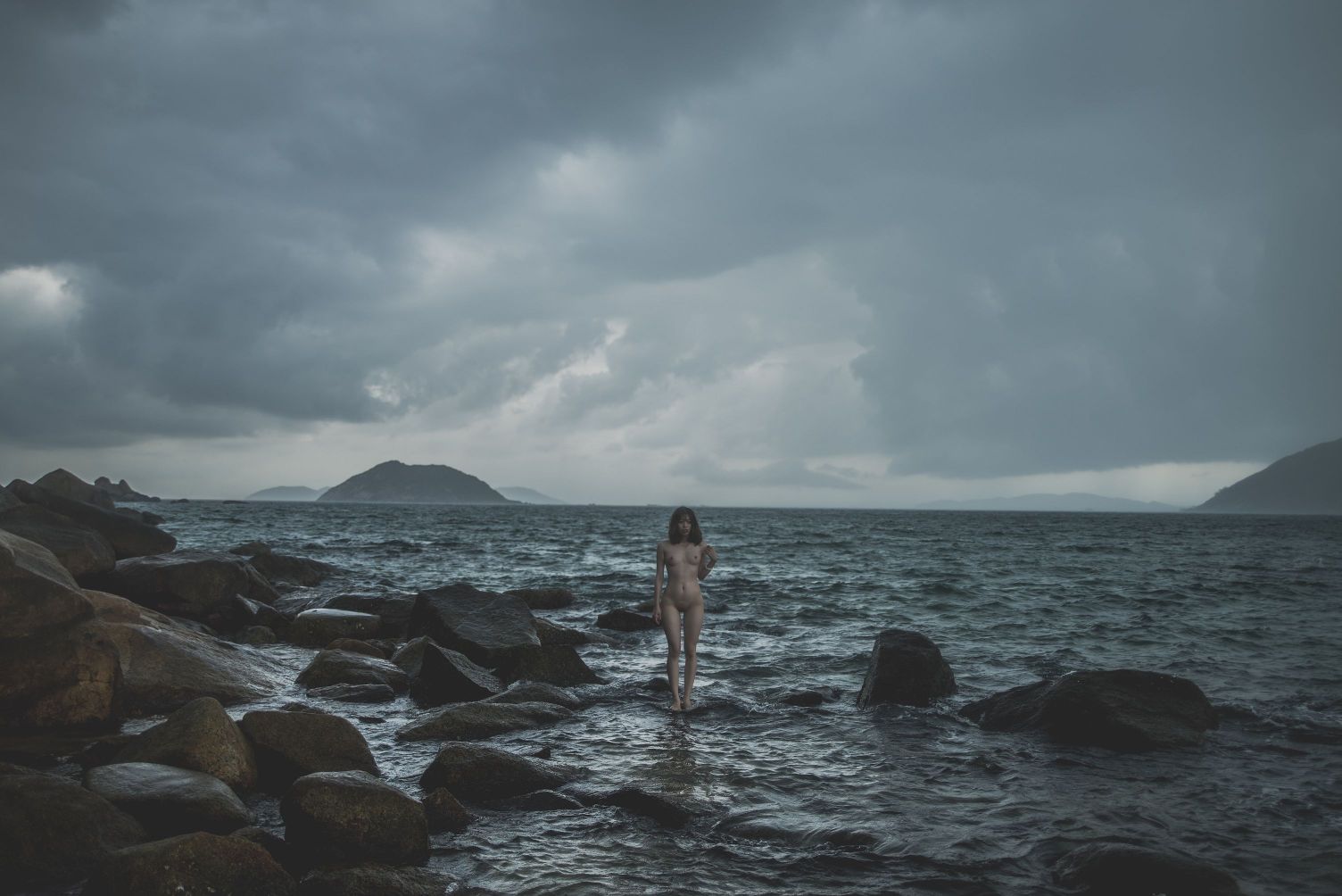 柚木写真尤物妹子海边露出日常