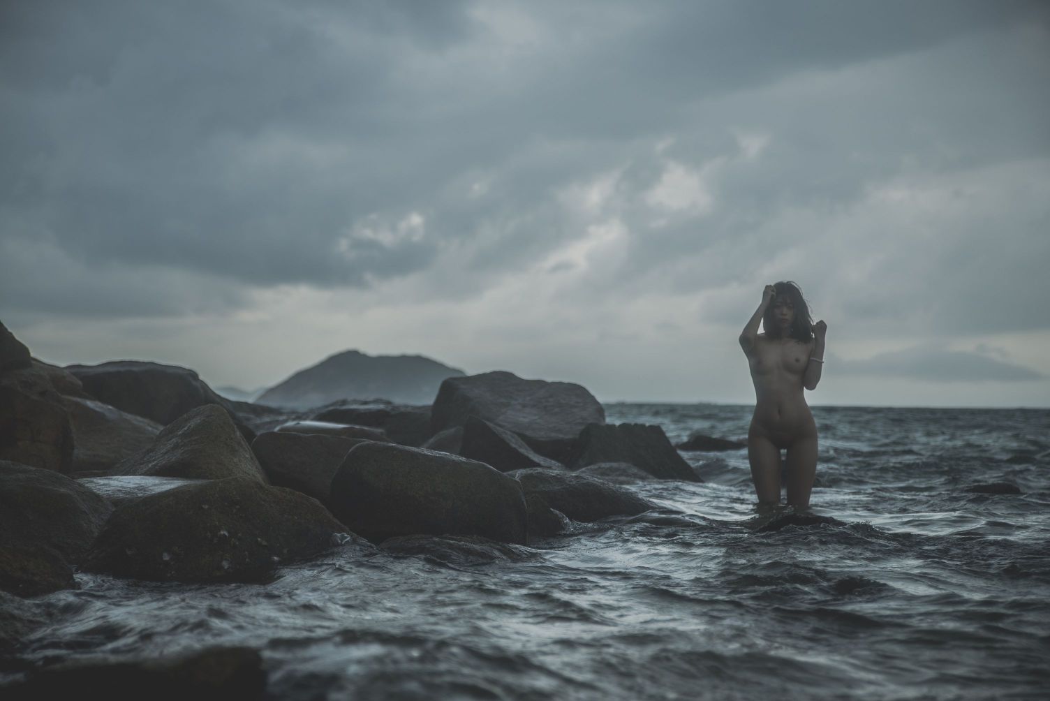 柚木写真尤物妹子海边露出日常